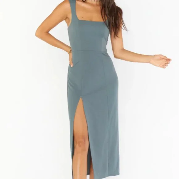 show me your mumu eden midi dress Eden Midi Dress ~ White Stretch L